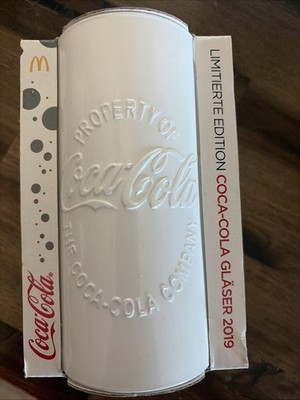 Coca Cola Limited Edition 2019 White Glass From Germany
