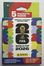 2026 Panini World Cup FIFA 5 Packets Sticker Hanger Box Factory Sealed