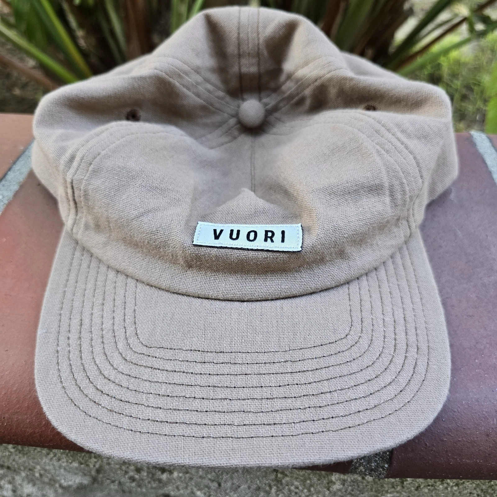 vuori signal snapback adjustable linen blend eu 