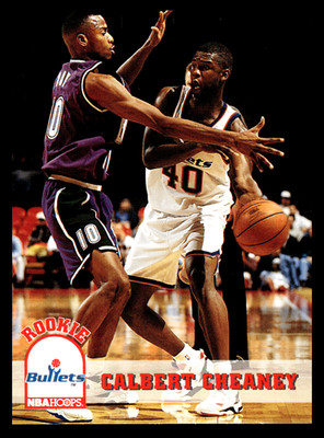 1993-94 SkyBox Hoops Calbert Cheaney #416 Washington Bullets Rookie NBA