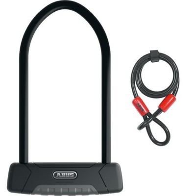 ABUS Granit Plus 470 Bügelschloss 230 mm + 10/120 Cobra Kabel