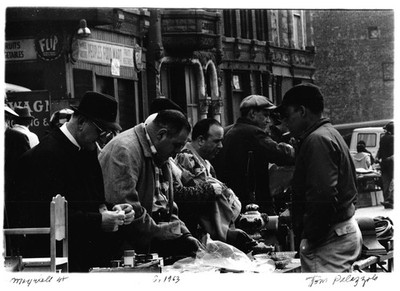 Tom Palazzolo Signed Photo ''Maxwell Street'', 1963 Chicago Vintage Print