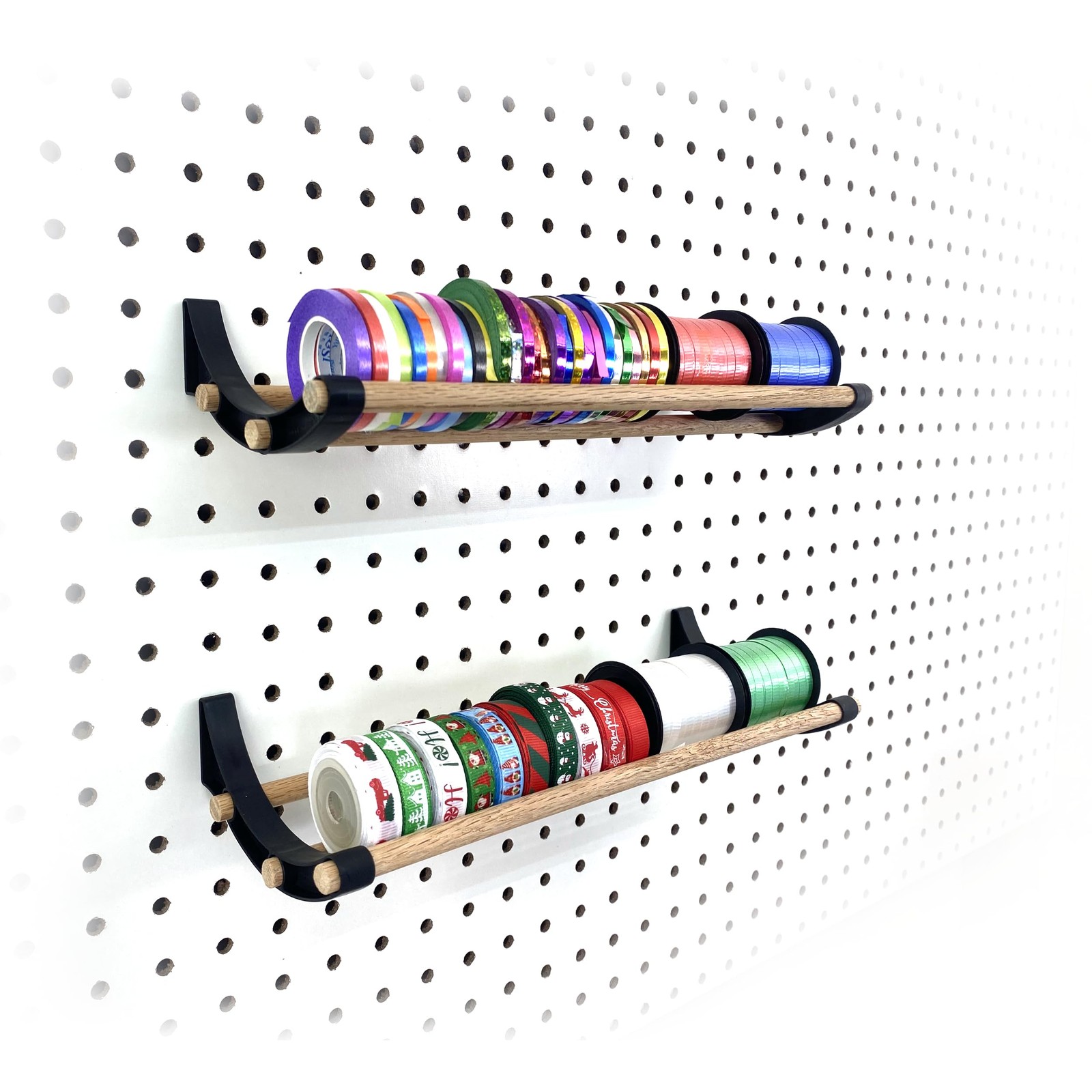 Pegboard Organizer 12in Kit for Tapes, Ribbons  More - Efficient Craft Storage