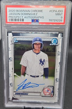 2020 Bowman 1st Ed Chrome Autographs Jasson Dominguez Auto RC #CPA-JDO PSA 9