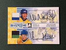 Heroes And Prospect How Swede It Is Hedman Mats Naslund Dual Auto Patch /9