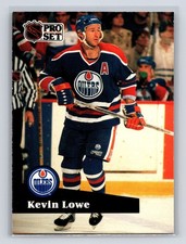 1991-92 Pro Set - Kevin Lowe #76 Edmonton Oilers Hockey Card