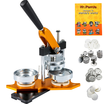 Button Maker Machine Badge Pin Machine 3'' 75 MM 100 Free Parts Press Kit