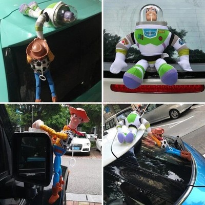 Heiße Toy Story Sherif Woody Buzz Lightyear Puppen außerhalb Hang Spielzeugauto