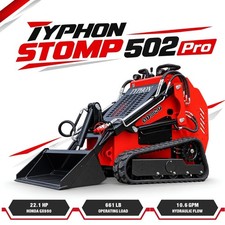 STOMP Mini Skid Steer Loader 22.1HP EPA Engine 3-pump 3-valve hydraulic system