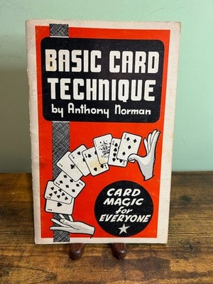 BASIC CARD TECHNIQUE Anthony Norman Magic For Everyone Tricks 1968 original vtg