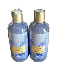 2x Bath  Body Works Aromatherapy Sleep Lavender  Vanilla Body Wash/Foam Baths