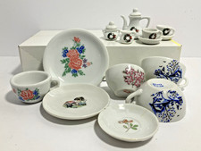 Lot VTG Childs Doll Tea Set Pieces Scottie Dog Xmas Floral Cottage Japan China 