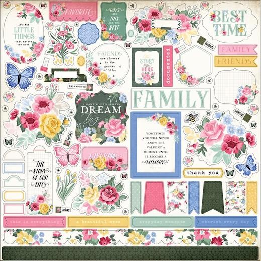 Carta Bella Bloom 12""x12"" Element Sticker