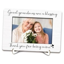 Great Grandma Picture Frame 4x6, Gifts for Great Grandma from Grandkids, Great
