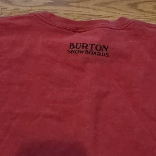 Vintage 90s Y2K Burton Snowboards Red Spellout T Shirt Size XL Old School - Picture 8 of 10