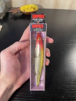 Rapala Husky Jerk HJ14-CLN Clown Lure 5 1/2'' 5/8oz Rattlin' Suspending NIP