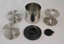 Kindermann Germany 3.5" Stainless Steel Developing Tank w/ 3 roll film reels