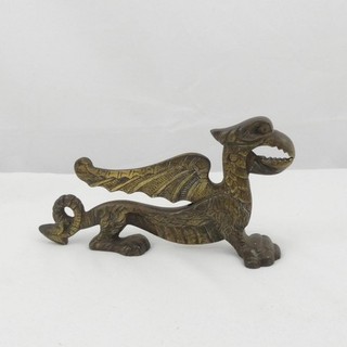 Dragon Nutcracker Brass Standing novelty Metal Vintage