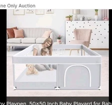 MioTetto Playpen for Babies and Toddlers grey 50x50 portable w/carrying case....