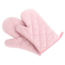 1 Pcs Oven Gloves Heat Resistant Quilted Mitts Skin Friendly for Cooking Baking