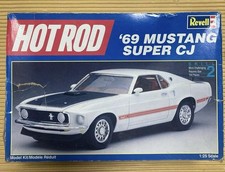 Revell 69 Mustang Super CJ 1/25 Scale Plastic Model Kit 104 Parts Muscle Car