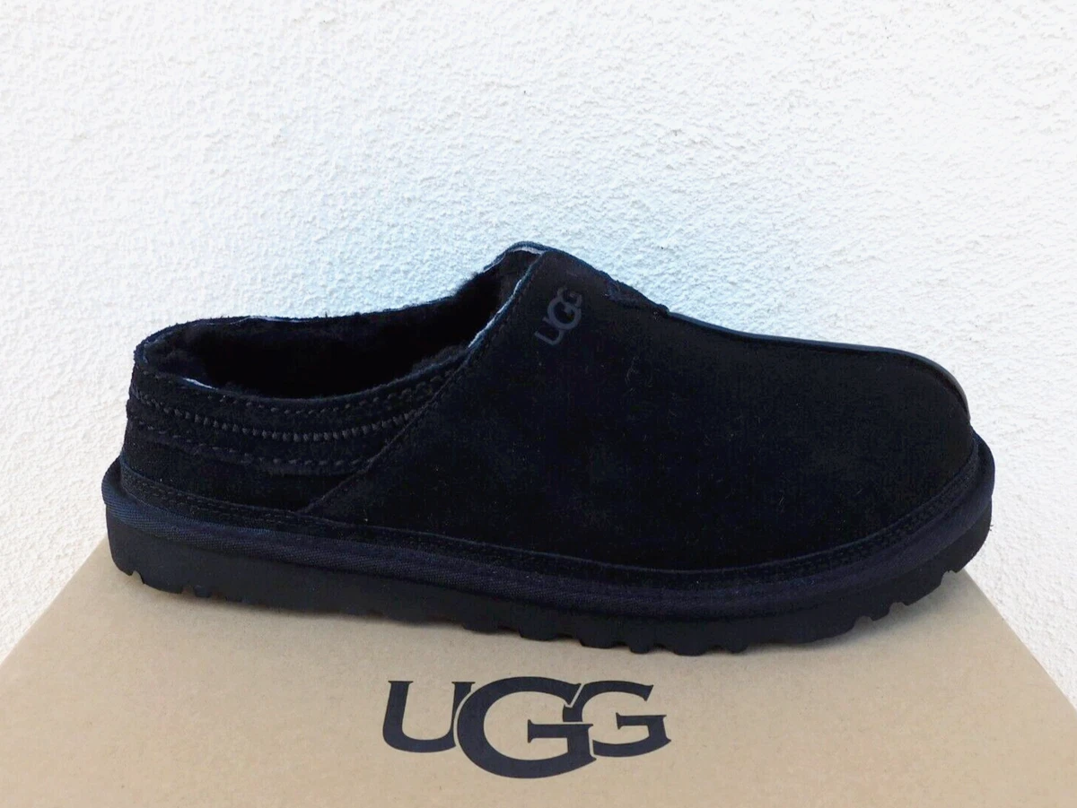 UGG Black Suede Slippers Size 14 UGG Kids Tasman Black Suede Slipper - Continental Shoes main image 3