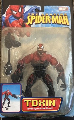 The Amazing Spider-Man Marvel Legends 6'' Toxin w/ Symbiote Blast Figure NEW RARE