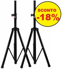 😍 COPPIA STATIVI CASSE ACUSTICHE SUPPORTI TREPPIEDI CAVALLETTI 180 CM STANDARD