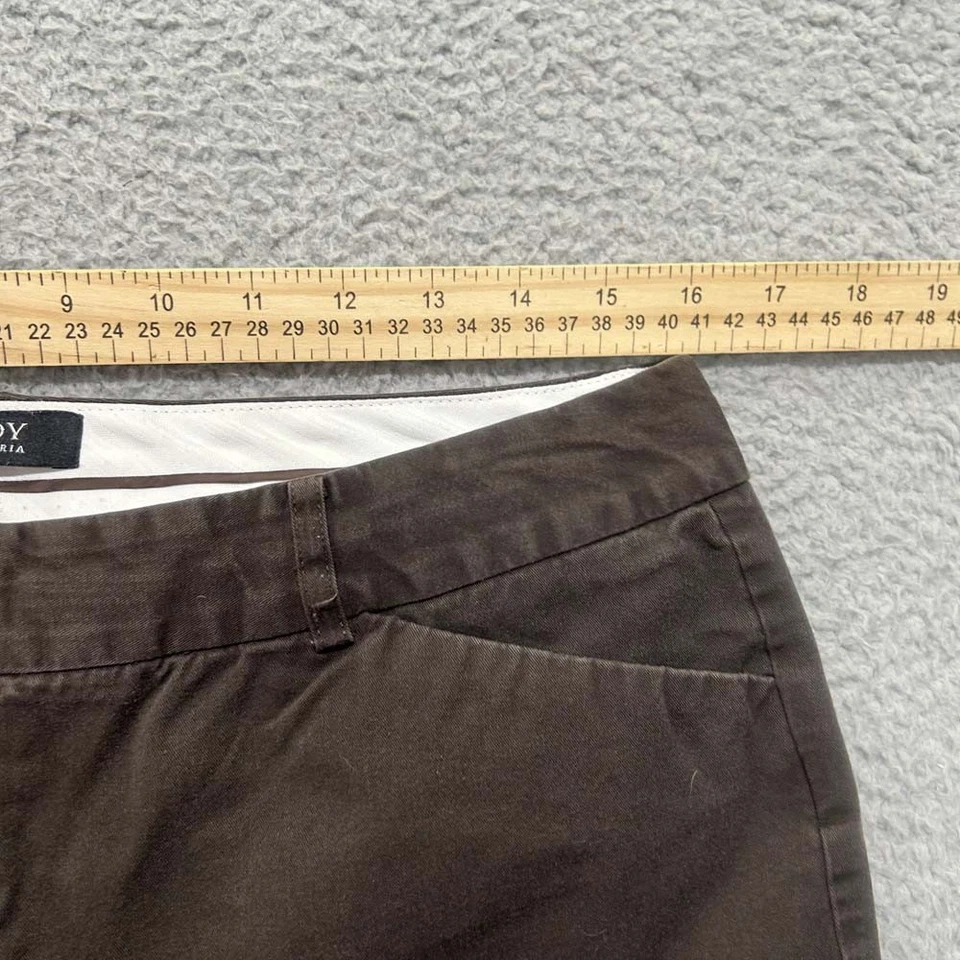 Body By Victoria Pants Womens Size 12 32X33 Chico Straight Brown - Image 4 of 4