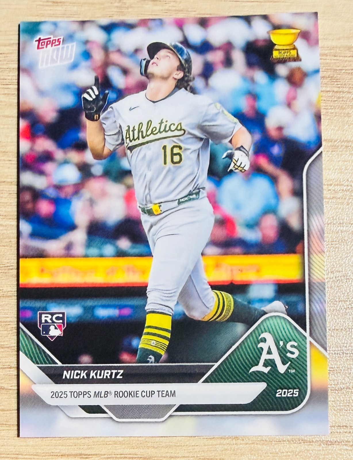 2025 Topps NOW Nick Kurtz MLB Rookie Cup Team #RC-2 Oakland Athletics RC