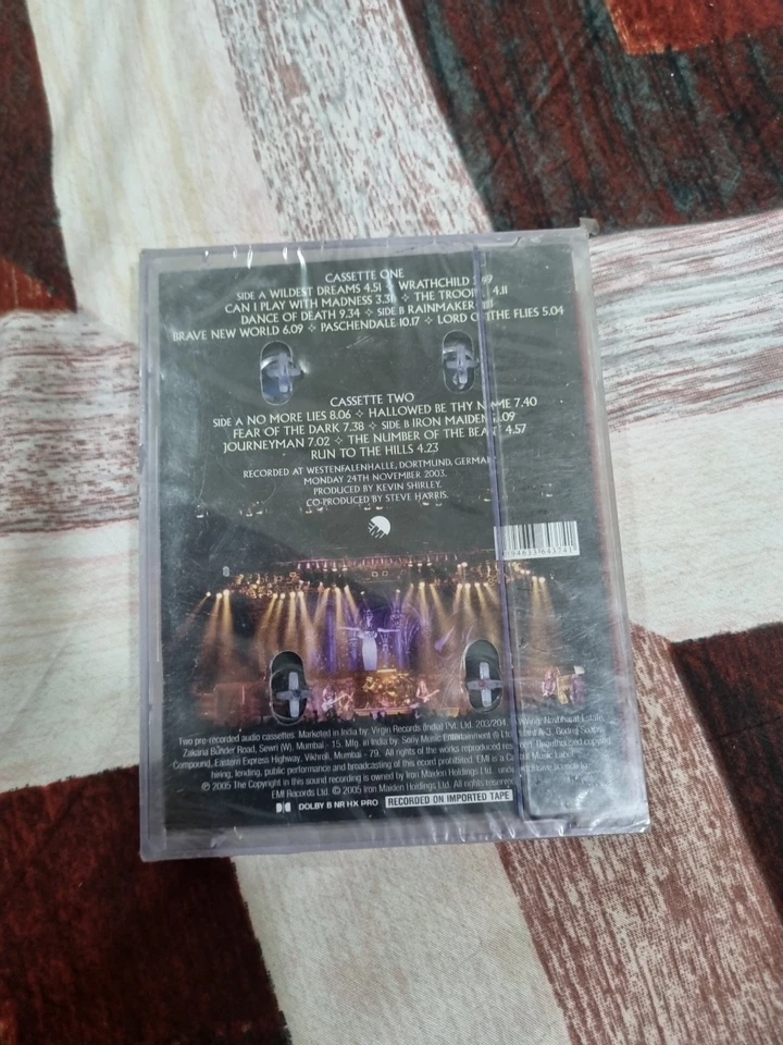 Iron Maiden Death On The Road INDIA IMPORT CASSETTE SEALED RARE - Image 4 of 4