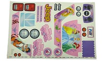 Power wheels Disney Princess Jeep Wrangler FLC45 label decal stickers Genuine