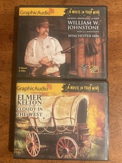 Lot of 2 Graphic Audio Full Cast Westerns Winchester 1886 Cloudy in the West