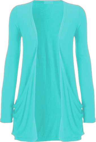 Womens Boyfriend Cardigan Ladies Long Sleeve Boyfriend Cardigan Top Jacket 8-26 - Picture 19 of 28