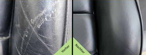 Auto BMW Montana grigio chiaro colore pelle, set riparazione pelle per pelle, ecopelle - Foto 9 di 9