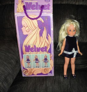 velvet doll with growing hair