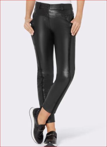 Lederhose schwarz 25 50 Mainpol Damen Lammnappa UVP: 199€ -.1988 - Bild 2 von 3