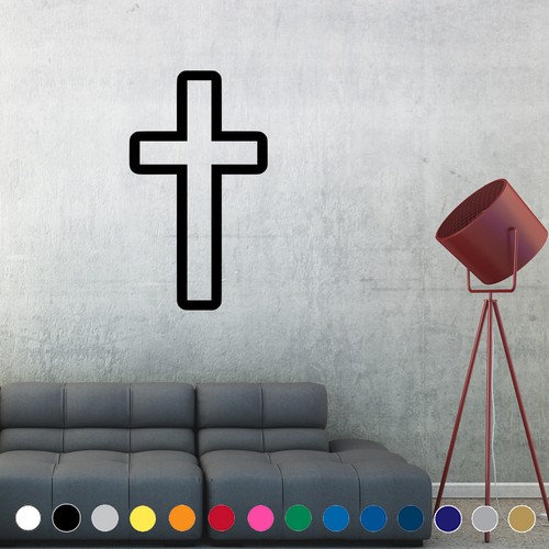 Christian Cross Decal Car Truck Laptop Vinyl Sticker God Bible Jesus v1 - Bild 5 von 5