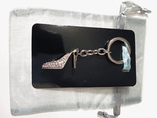 RHINESTONE HIGH HEEL KEYCHAIN W/ ORGANZA GIFT BAG