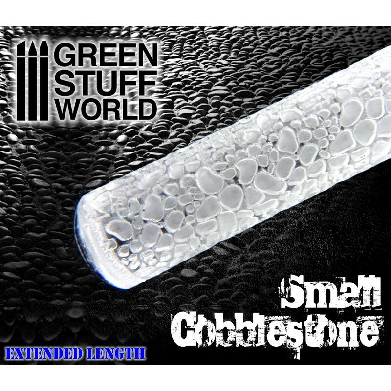 Green Stuff World 1:76 - 1:35 Маленькая скалка с текстурой булыжника Инструмент для пейзажа