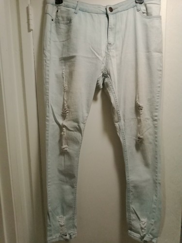 hype Skinny Jeans blue Distressed Size 