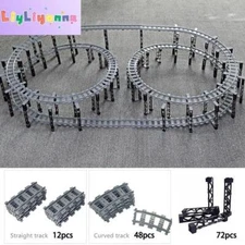 City Rail Flexible Tracks for LE*GO MOC Kit Train Building Blocks Sets - 20 Sets