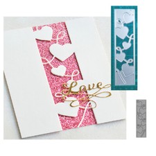 Love Heart Frame Metal Cutting Dies Scrapbooking Embossing Paper Cards Stencils