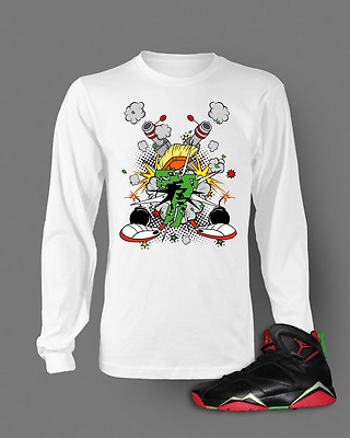 Marvin Graphic Sneaker Sporty Tee Shirt Compatible with Retro Air