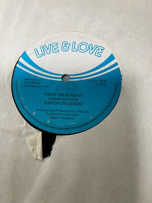 英12” Junior Delgado Rich Man, Poor Man / First On Sunday LLDIS200 Live And Love /00250 Junior Delgado Rich Man Poor Man Reggae 12” rare | eBay UK
