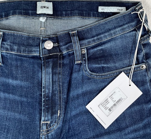 Edwin Men's Straight Fit Icon Denim Jace Jeans Endurance Blue Size 29X32 NWT - Picture 4 of 5