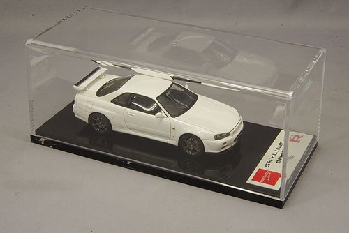 Make Up EM461F 1/43 NISSAN SKYLINE GT-R BNR34 1999 Weiß Modellauto Eidolon - Bild 4 von 8