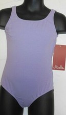 Mirella M407C child tank leotard lilac cotton spandex fully front lined Ballet