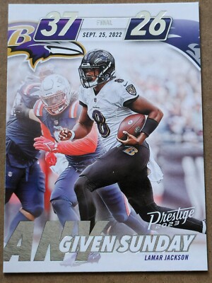 2023 Panini Prestige Lamar Jackson #AGS-3 Any Given Sunday Xtra Points