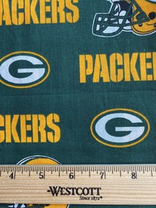 Green Bay Packers Fabric 1 2 Yard 100 Cotton Ebay